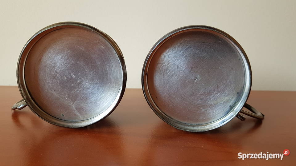 Stary platerowany koszyczek na szklankę Henniger Antyki, Sztuka, Kolekcje Dąbrowa Górnicza sprzedam