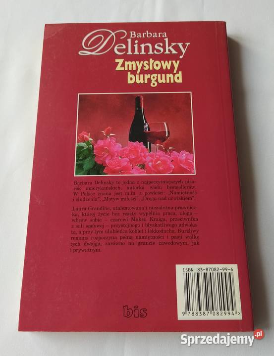 ZMYSŁOWY BURGUND Barbara Delinsky Hajnówka