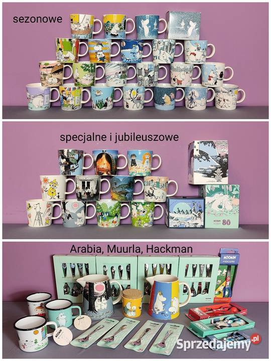 Muminki KUBEK Moomin Arabia Finland LATO 2021 małopolskie sprzedam
