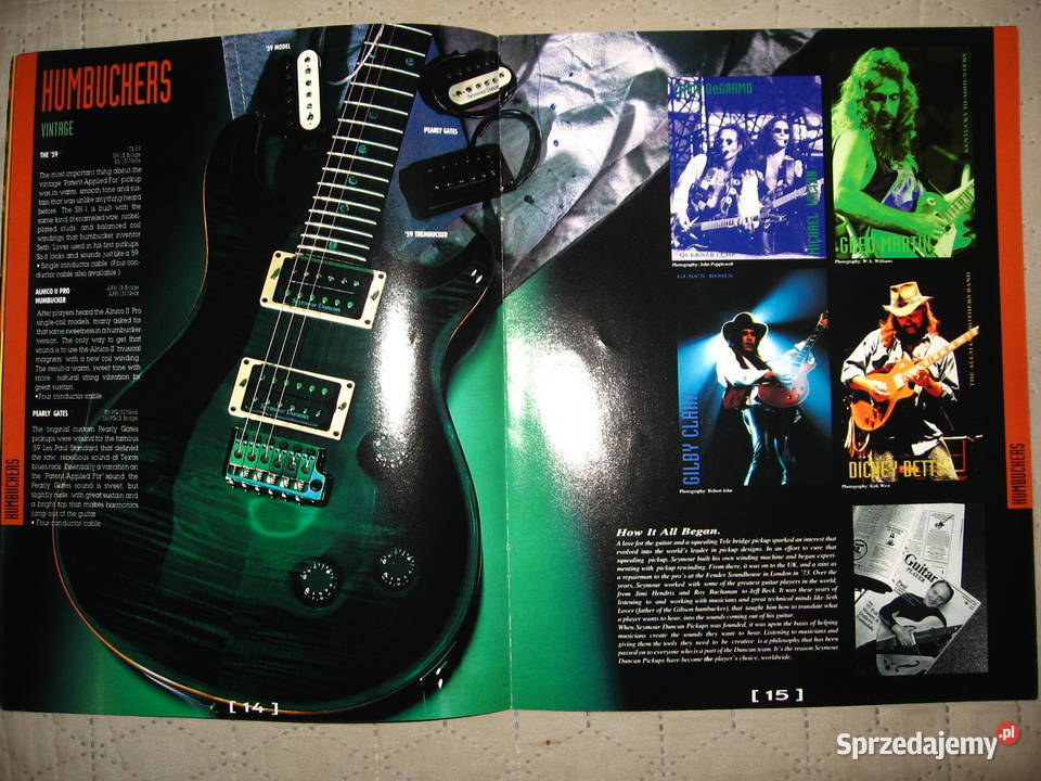 Seymour Duncan Pickups katalog przetworników Kępice sprzedam