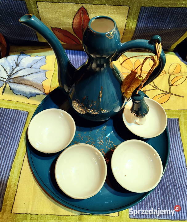Japoński porcelanowy zestaw do sake Lublin
