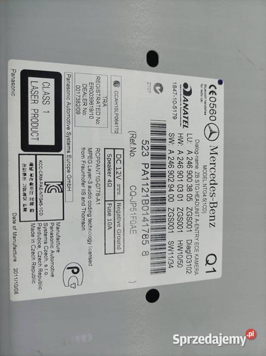 RADIO A2469003805 MercedesBenz Bklasa II 2011
