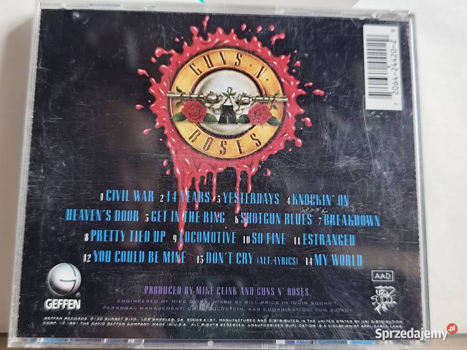 CD Guns n Roses use your illusion 2 zachodniopomorskie Stargard