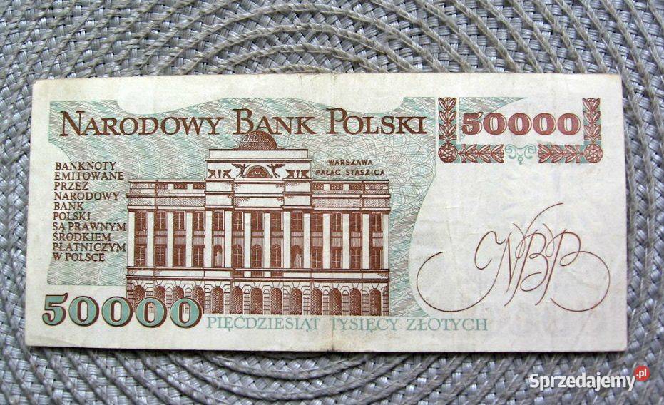 Polska 50000 1989r seria D Staszic Kalisz