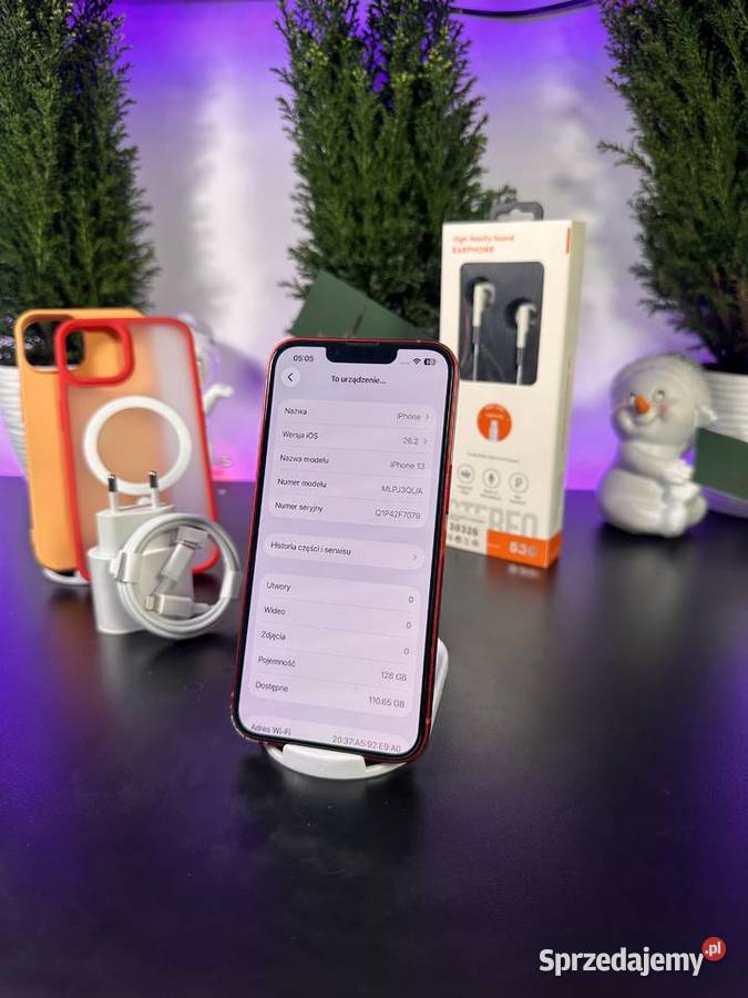 iPhone 13 128GB Bateria 100 Idealny Pudełko Warszawa