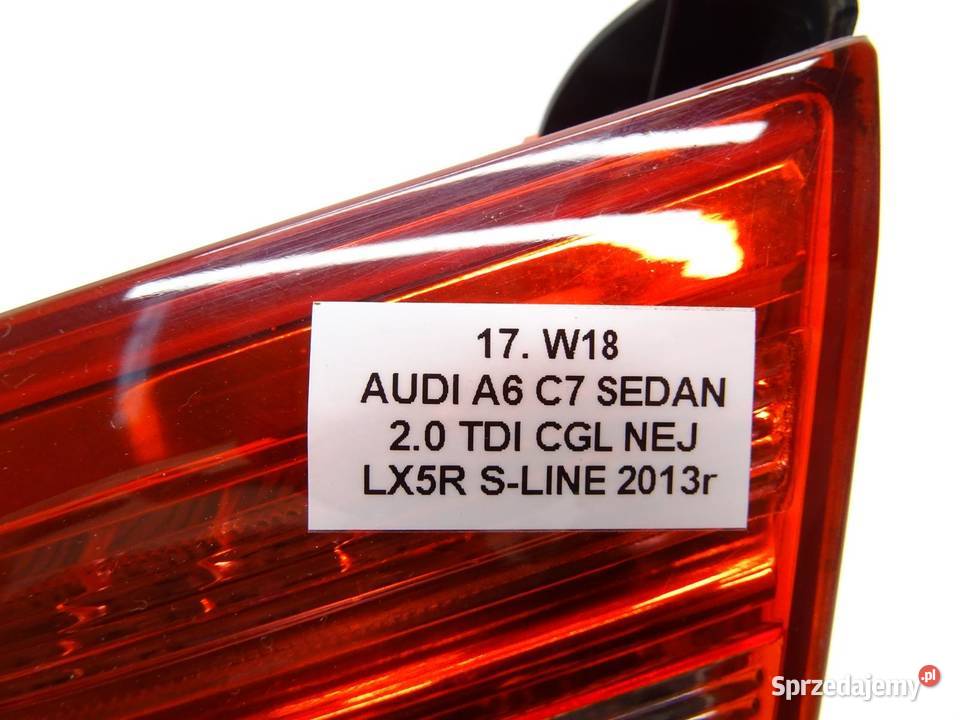 LAMPA PRAWY TYŁ PRAWA W KLAPĘ 4G5945094A AUDI A6