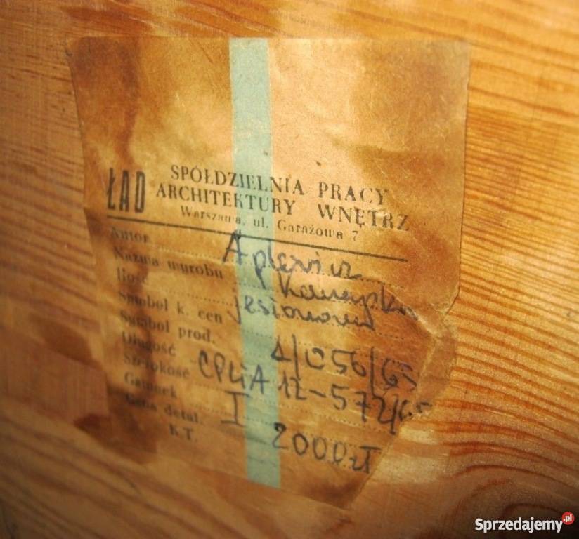 Wersalka kanapa lata 60te prod Spółdz ŁAD proj Łóżka, wersalki i sofy