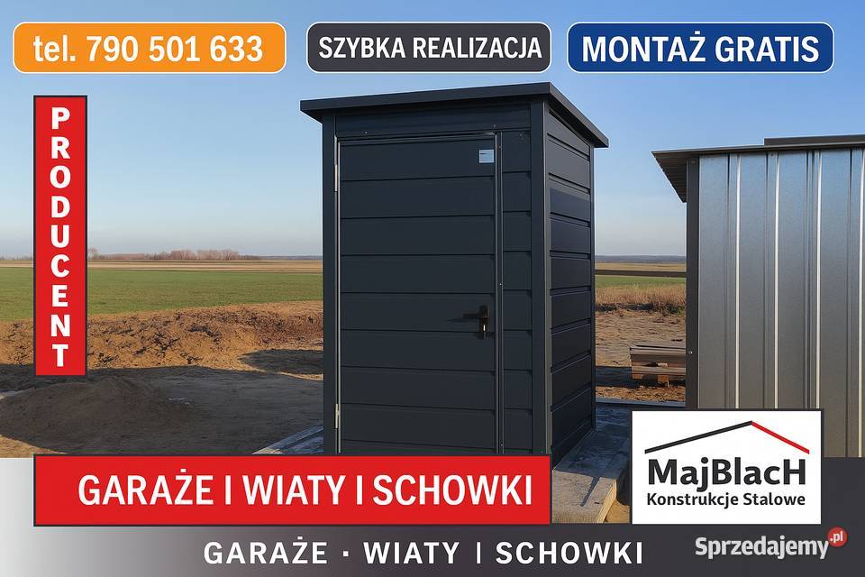 Mała WC na budowę  Blaszak na budowę  Magazyn Garwolin