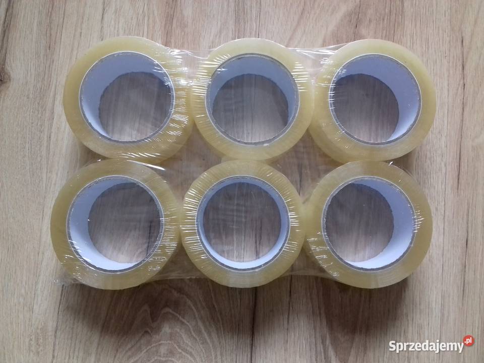 6x Taśmy pakowe przylepne przezroczyste 48mmx90m