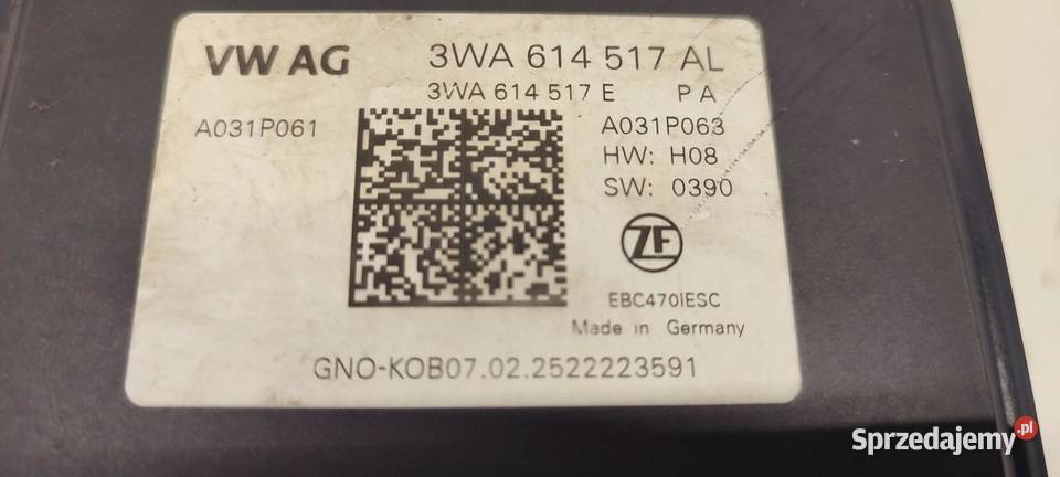 VW TAYRON POMPA ABS 15 ETSI 3WA614517AL Pompy hamulcowe
