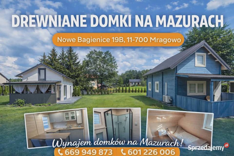 Domek na Mazurach Mrągowo Sauna Balia SUP Rowery