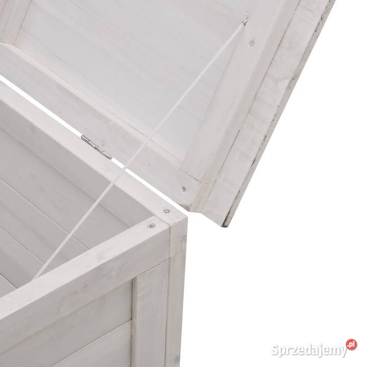 Skrzynia ogrodowa biała 50x49x565 lite drewno Warszawa