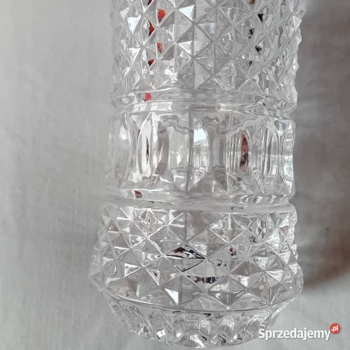 Wazon kryształowy Lausitzerglas lat 60ych XX w Koźminek