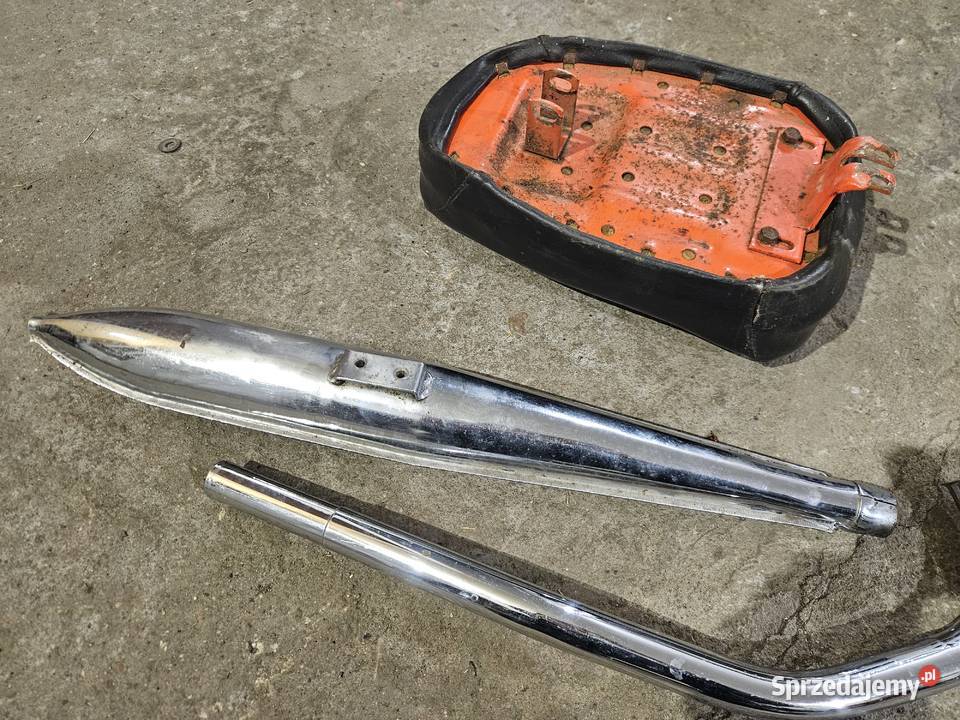 Tłumik wydech kolanko siedzenie Komar Romet