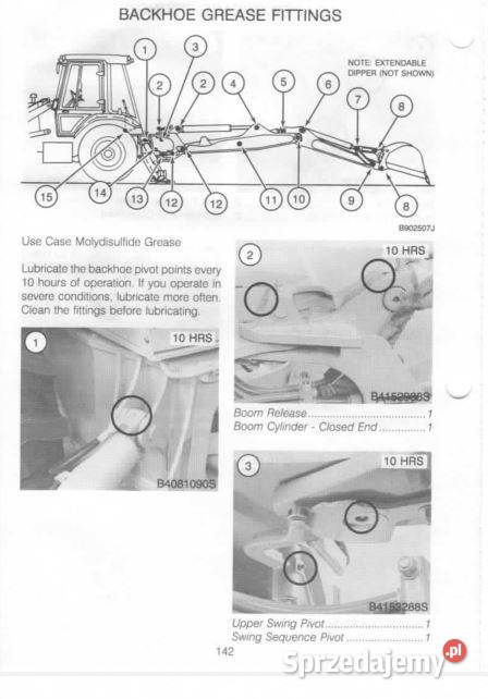 Case 580K instrukcja obsługi DTR motoryzacja, transport