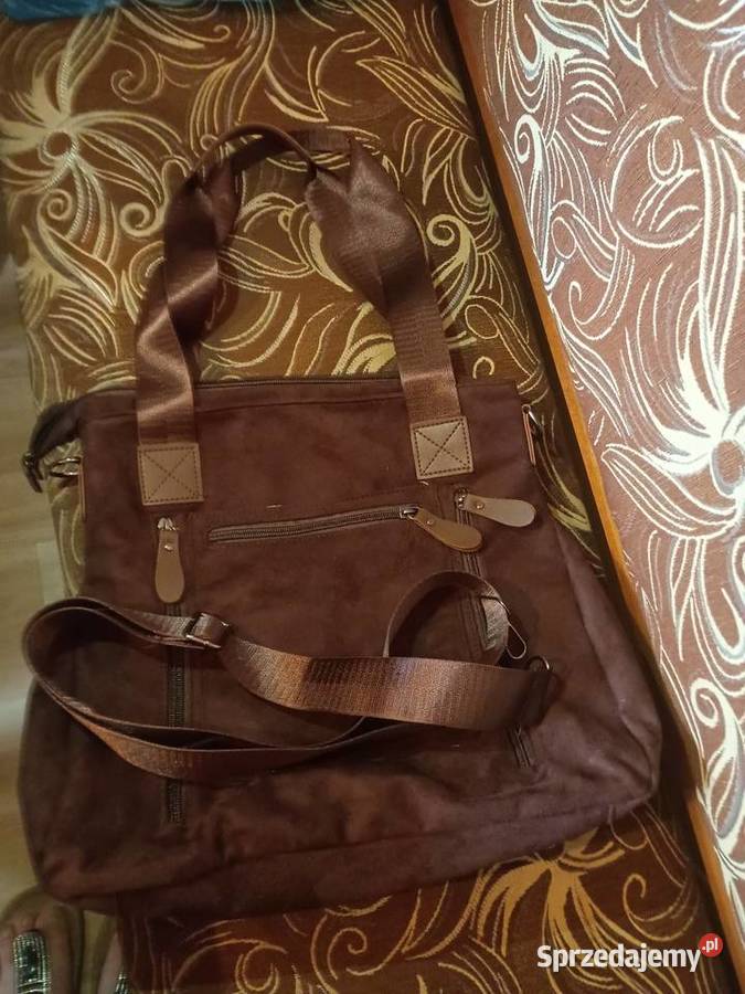 Torebka zamszowa 34cm Bytów