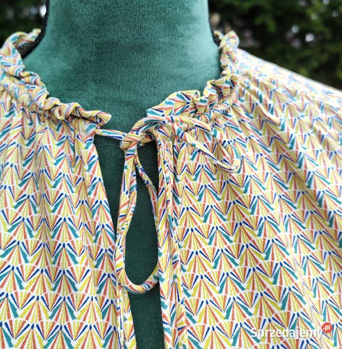 Bluzka Promod 44 XXL wiskoza żółta kolorowa boho Szczecin