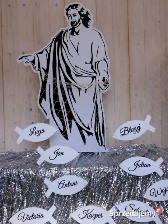 Postać Jezusa dekoracja na Pierwszą Komunię Jasienica Rosielna
