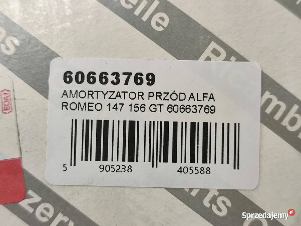 AMORTYZATOR PRZÓD ALFA ROMEO 147 156 GT 2010 Amortyzatory