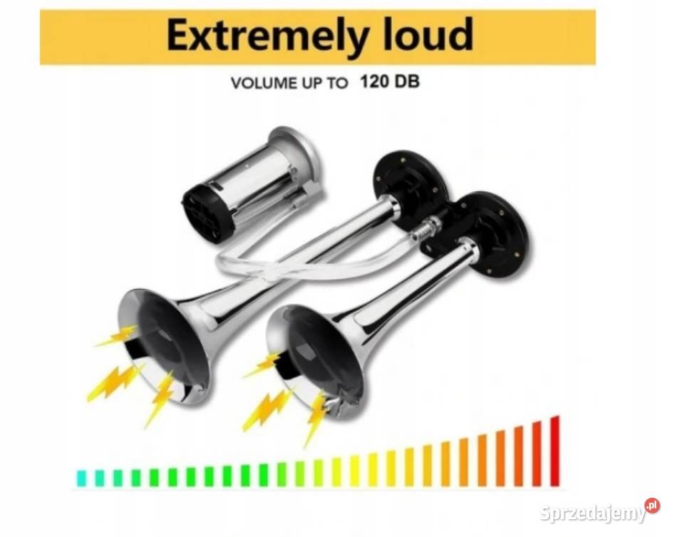 Klakson sygnał dzwiekowy fanfara do motocykla Sosnowiec