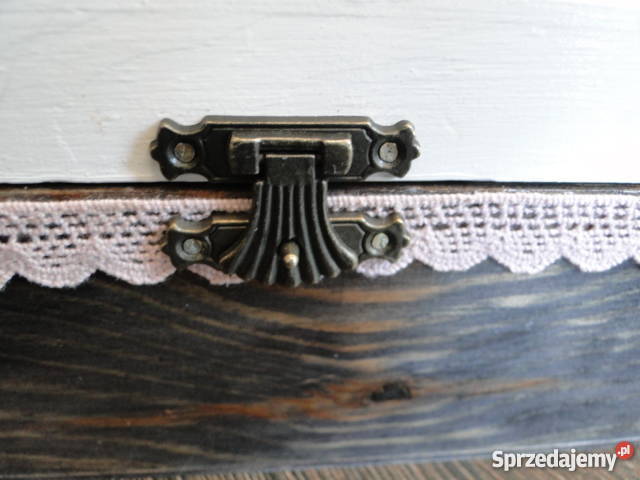 Romantyczny chustecznik decoupage gotowy ręki wielokolorowy Bochnia