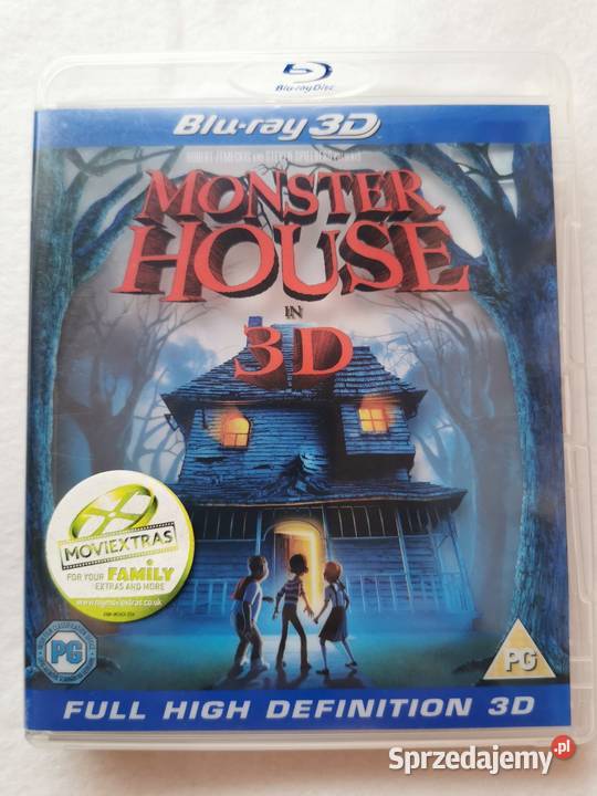 Monster House Straszny Dom BluRay 2D 3D 2006 1 płyta sprzedam