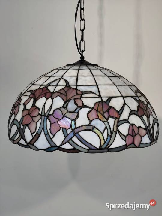 Duża Lampa Wisząca w Stylu Tiffany Witraż 50 sprzedam