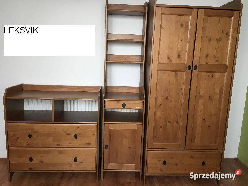 Szafy IKEA LEKSVIKdrewnokomody Ikea 50cm Szafy i garderoby mazowieckie Warszawa