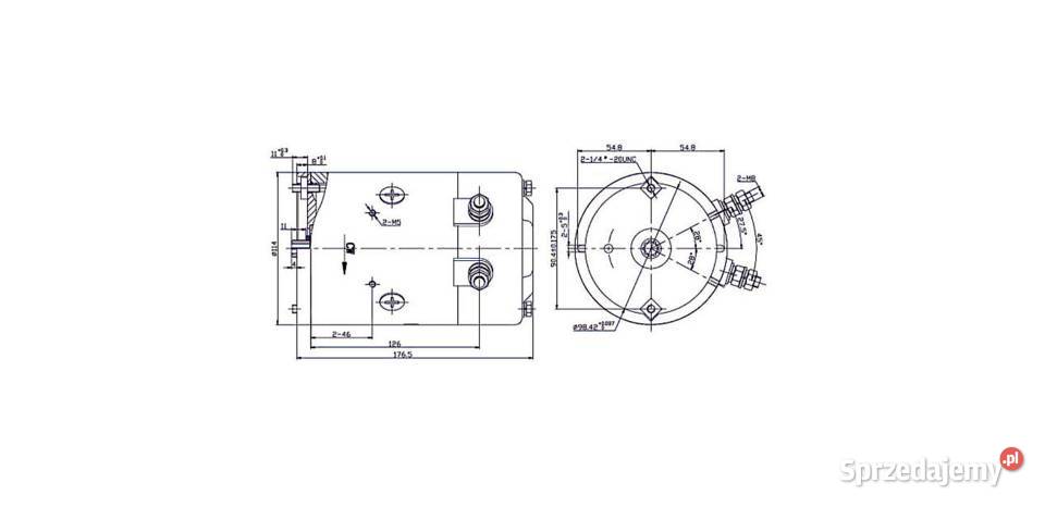 Silnik elektryczny agregat hydrauliczny 24V 25 Solec Kujawski sprzedam