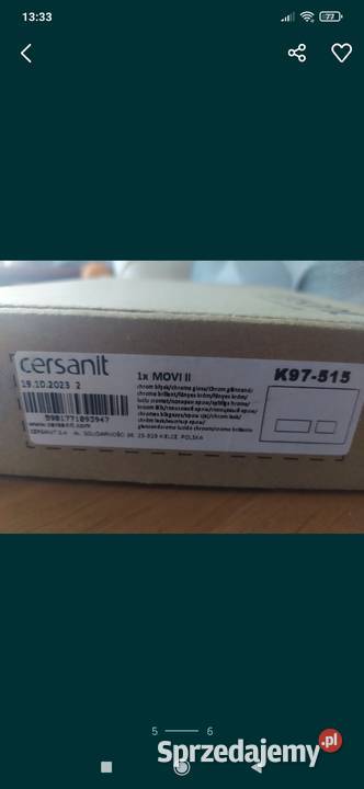 Przycisk chrom cersanit Zawiercie