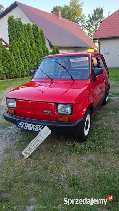 Wynajem Fiat 126p czerwony klasyk zabytek sesje Rzeszów