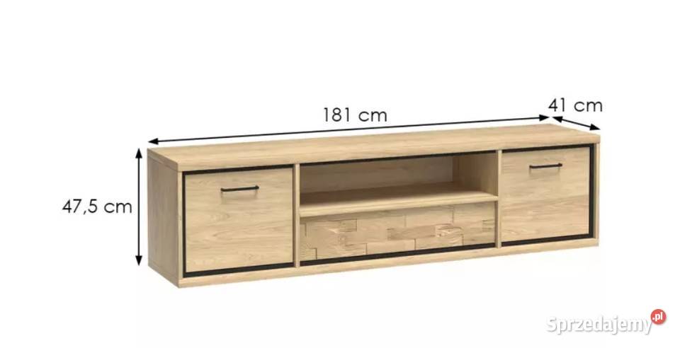 Nowa Szafka RTV Deska Natural Hikora RTV Kraków
