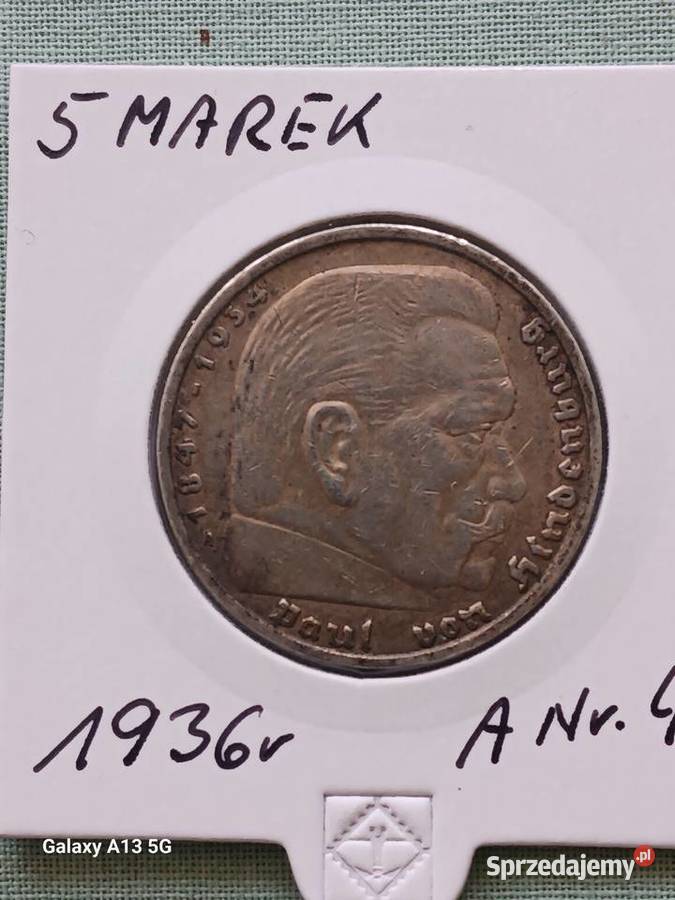 5 Marek Niemcy 1936 r Paul von Hindenburgmen A 4