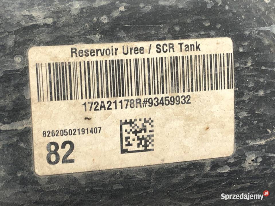 ZBIORNIK SCR OPEL VIVARO B 172A21178R 16 121 Bus