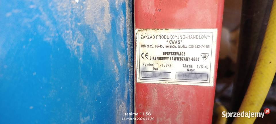 Opryskiwacz rolniczy kwas