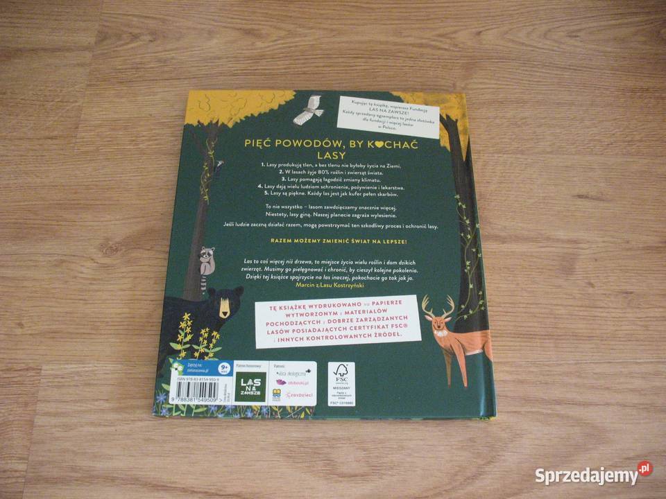 Ratujmy naszą planetę LASY KSIĄŻKA Książki dla dzieci śląskie Chorzów