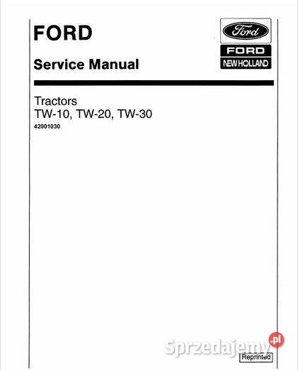FORD TW10 TW20 TW30 instrukcja naprawcza motoryzacja, transport Kielce