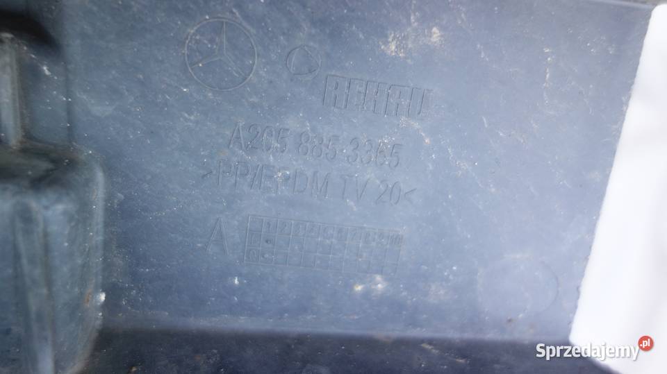 WSPORNIK SLIZG ZDERZAKA PRZÓD MERCEDES W205 śląskie Ruda Śląska sprzedam