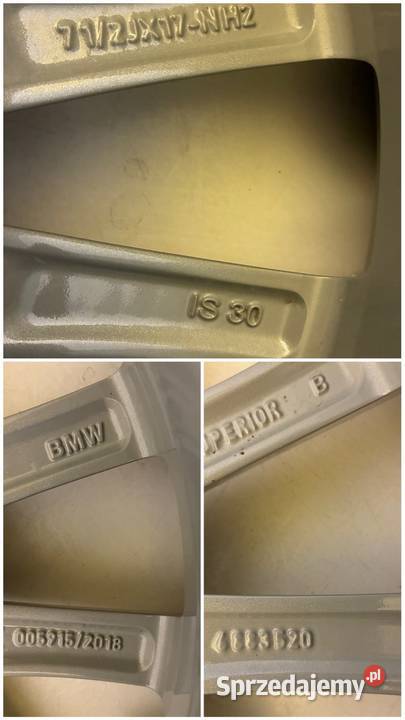 BMW 3 G20 G21 4xOryg KołaFelgi 75Jx17 ET30 5x112 Samochodowe dolnośląskie