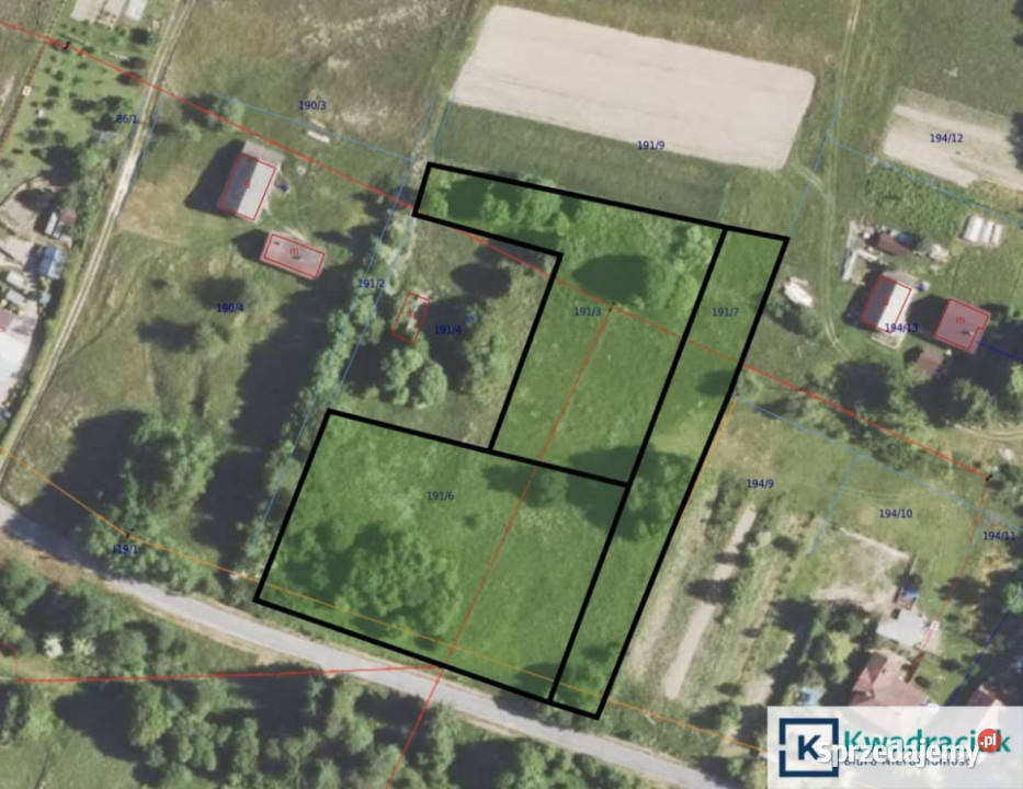 Grunt 4100m2 Pietrusza Wola