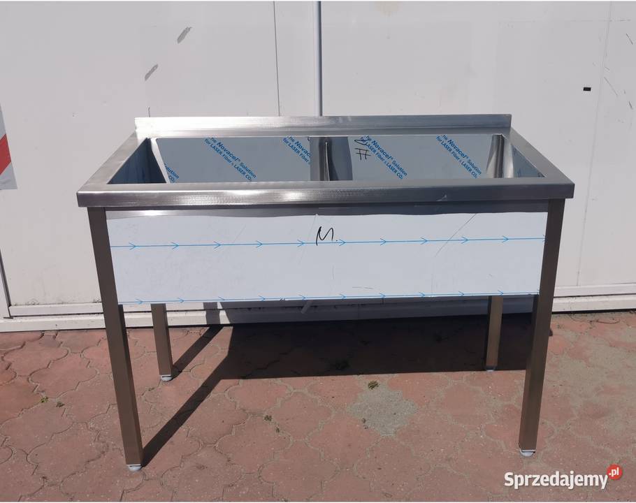 Basen gastronomiczny 2komorowy 120x60x85 gł 30 sprzedam