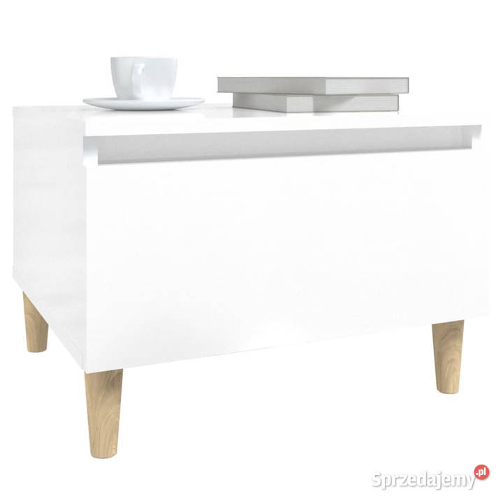 Stoliki boczne 2 wysoki połysk białe 50x46x35 Warszawa