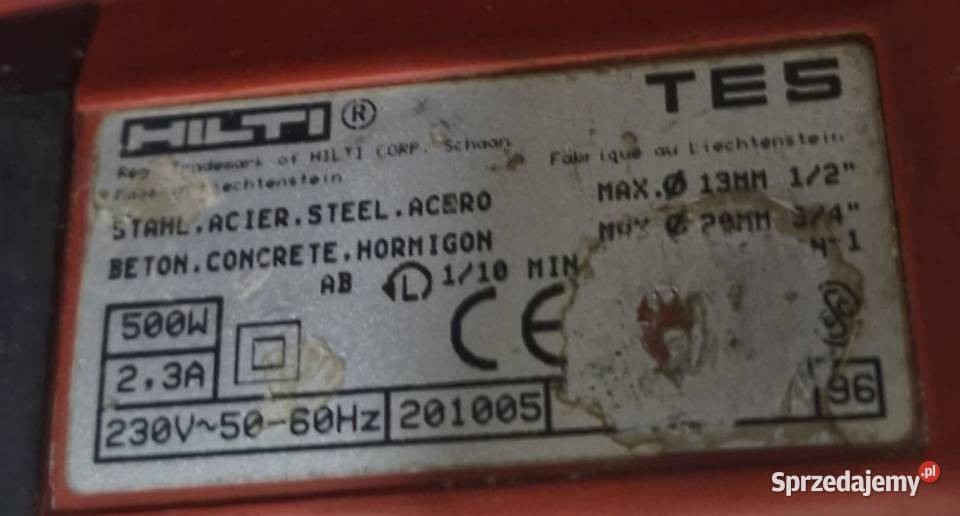 Młotowiertarka Hilti Te 5 Łódź