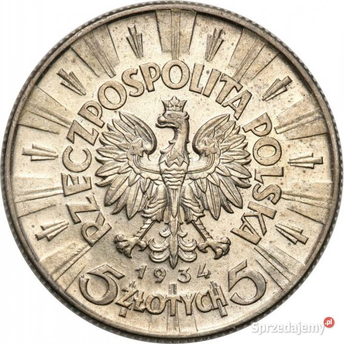 moneta Polska 5 złotych 19341936 19 Warszawa
