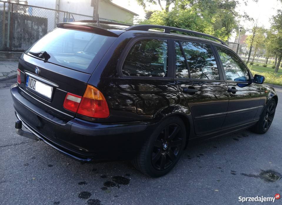 BMW 320d e46 150 Piękna czarna autoalarm Rybno