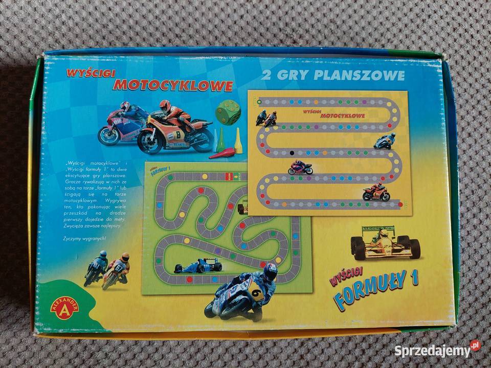 2 gry planszowe Wyścigi Formuły 1 i Wyścigi małopolskie Kraków