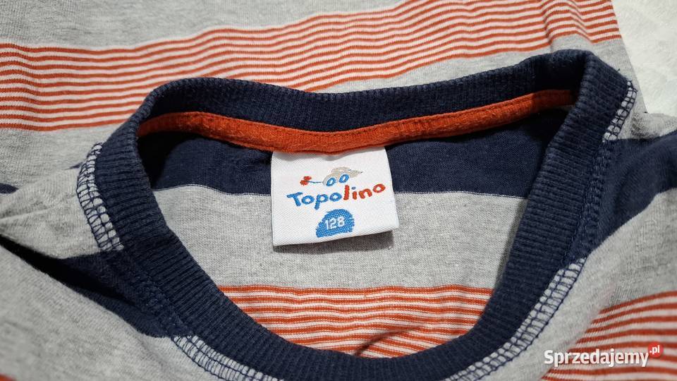 Koszulka długi rękaw chłopięca paski Topolino Topolino Czeladź