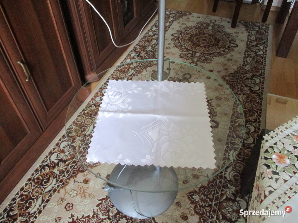 Lampa stojąca ze szklaną półką Zielona Góra sprzedam