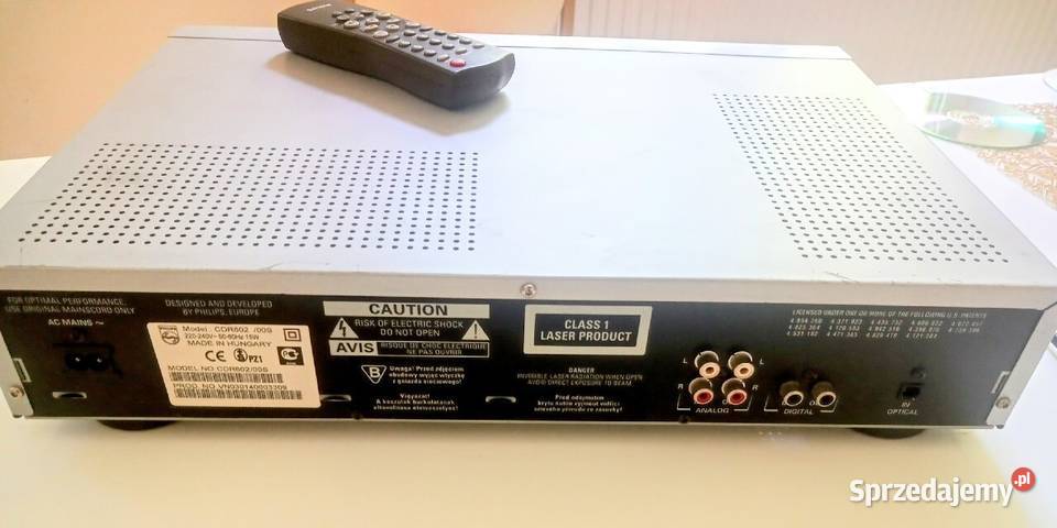 Główne 2 NAGRYWARKA CD PHILIPS CDR 602 SREBRNA Odtwarzacze CD i MD Łask