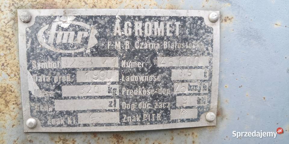Rozrzutnik 35t Agromet rozsiewacz talerze lubelskie Krępa